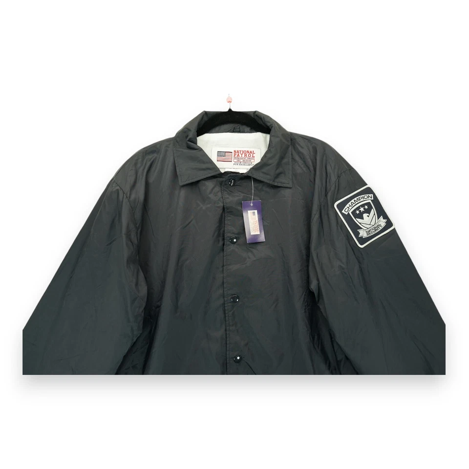 NWT National Patrol Security Jacket Men’s Large Snap Closure Front Blue - Image 4 of 4