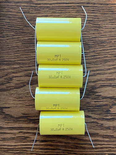 2 X 3.3uF 250V 3.3mfd NP Non Polarized Crossover Audio Capacitor - Foto 6