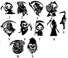 Grim Reaper Death Vinyl Decal read description 