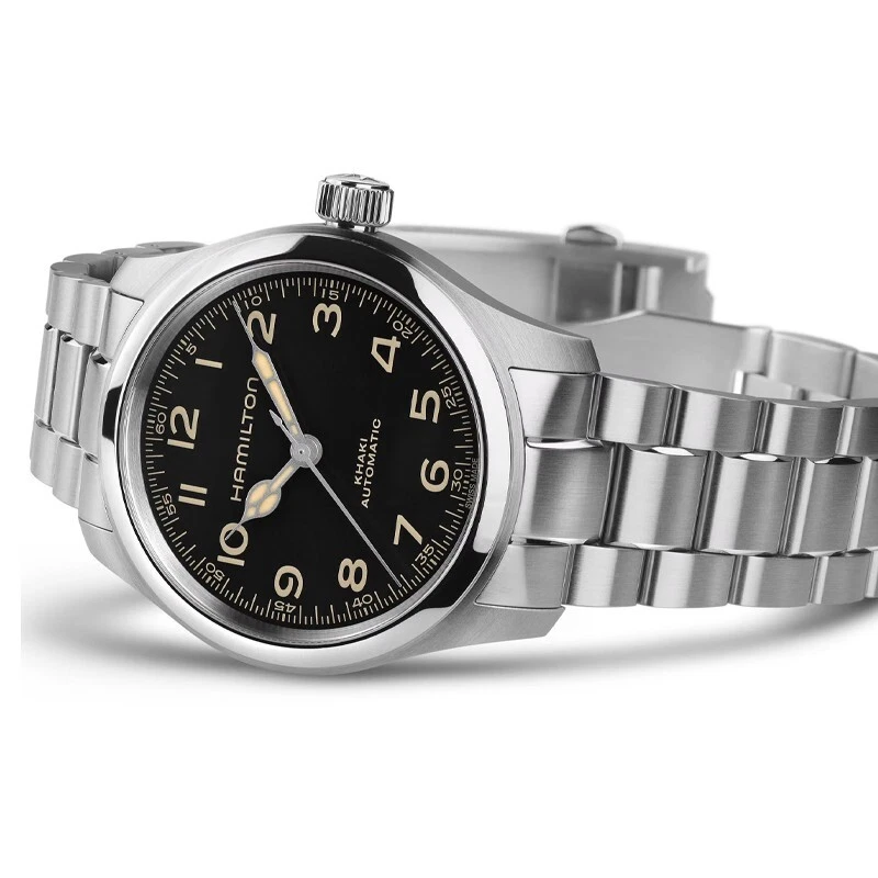 New Hamilton  Khaki Field Murph  38MM Black Dial Steel Men's Watch H70405130 - image 2 of 4