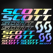 SCOTT - KIT Holographic Vinyl Decal Stickers Sheet Bike Frame Cycling Bicycle
