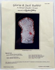 2000 Rainbow Gallery Gloria & Jack Rabbit GJRC Needlepoint Pattern Vintage 10403