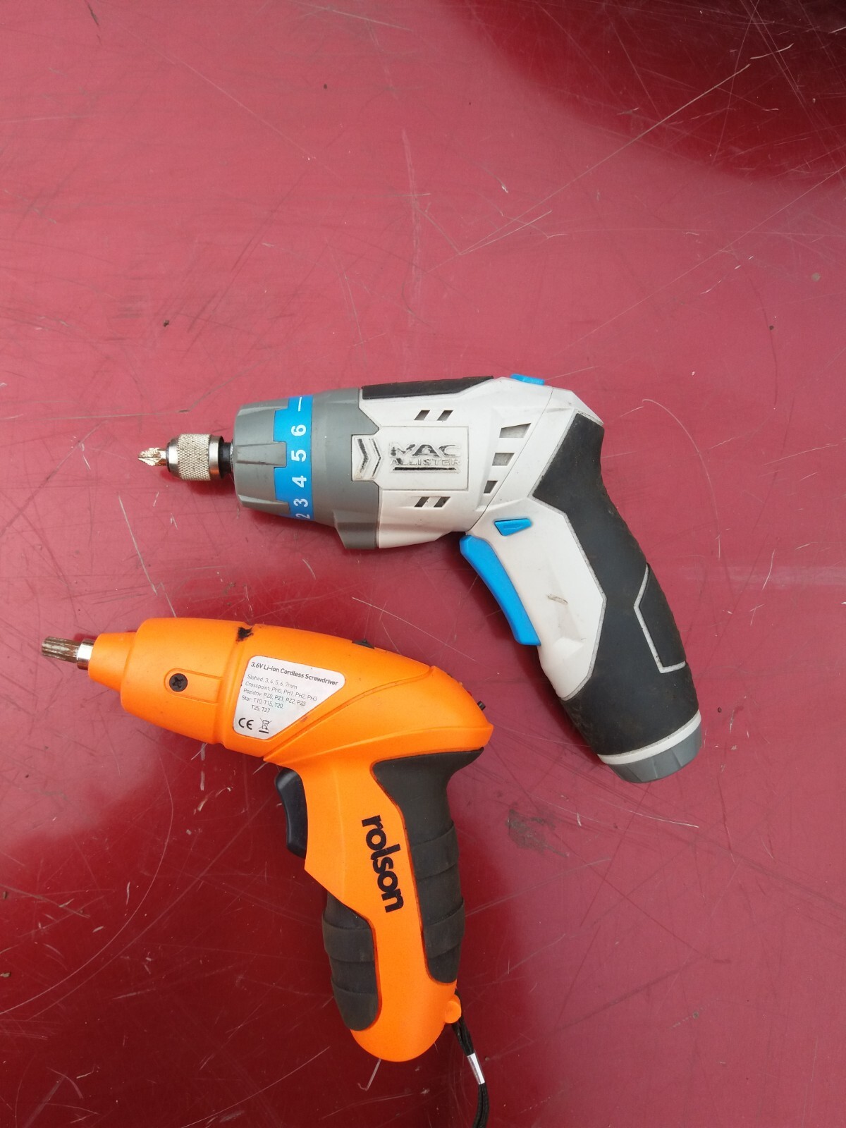 Mac Allister 3.6V Liion & rolson 3.6v Cordless Screwdrivers No