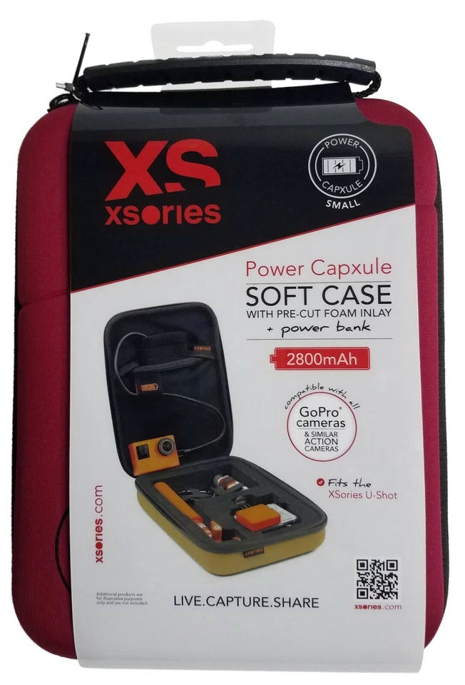 Soft Compact Case Capxule for GoPro Hero Cameras Includes Power Bank Battery - Image 3 of 4