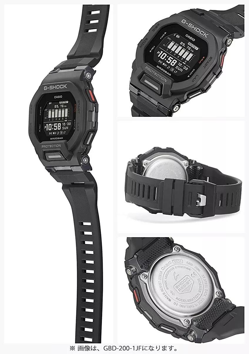 CASIO G-SHOCK G-SQUAD GBD-200SM-1A6JF Black and Purple Men's