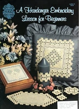 Gloria & Pat A HARDANGER EMBROIDERY LESSON FOR BEGINNERS #27 Pattern Leaflet