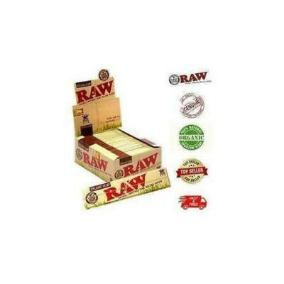 RAW ORGANIC HEMP KING SIZE Slim Original Rolling Paper Zigarette 1-50 Hefte