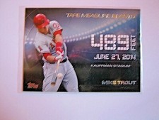 Mike Trout 2015 Topps Tape Measure Blasts Insert Card #TMB-5