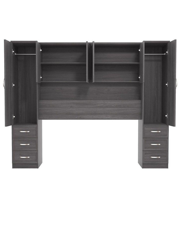Camberley Overbed Wardrobe Elegant SpaceSaving Bedroom Storage