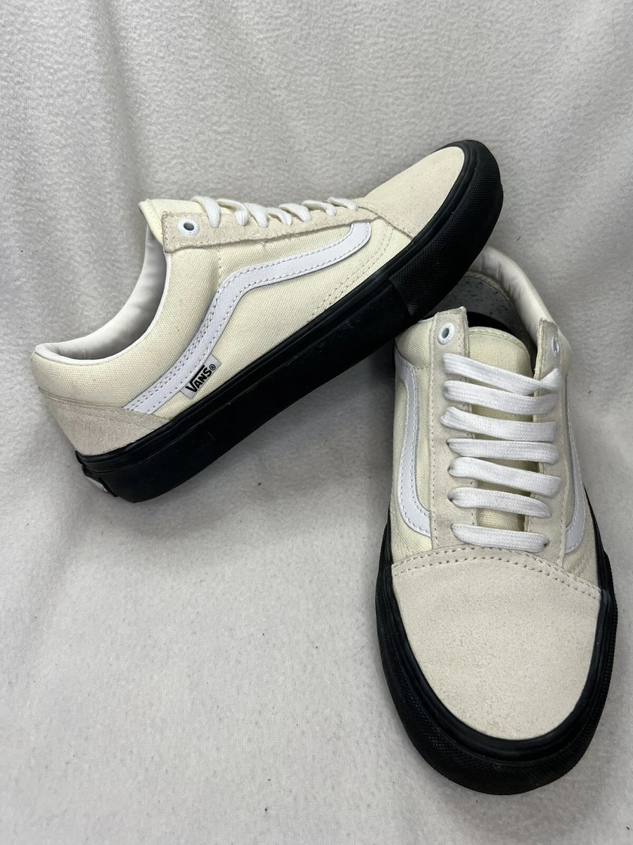 Mens 7 Old Skool Pro Skateboard Classic White/Black/ Cream | eBay