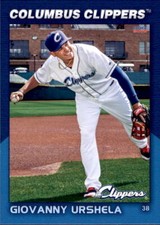 2016 Columbus Clippers Choice #28 Giovanny Urshela Cartagena Colombia Card