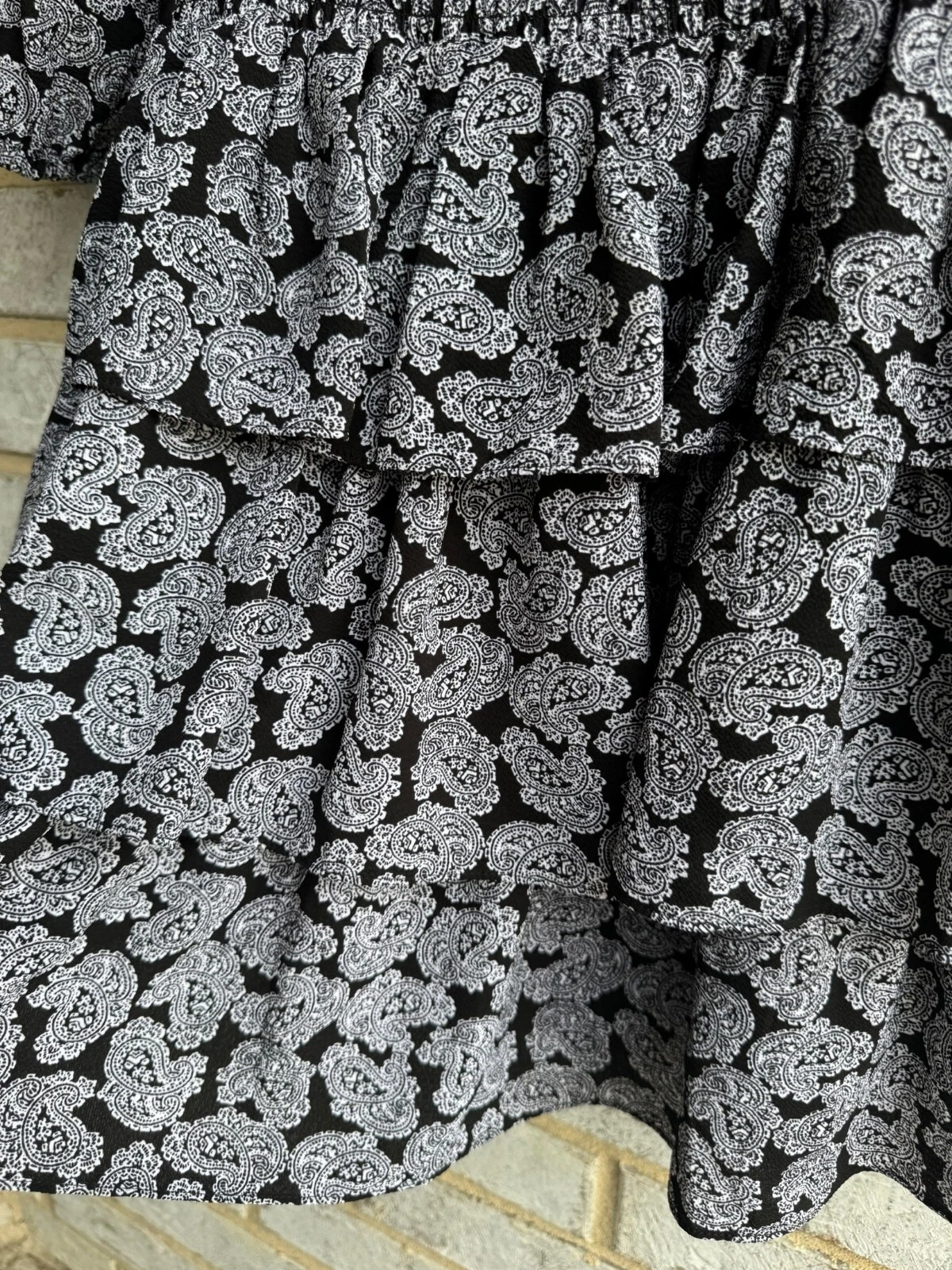 Mini abito donna Michael Kors stampa floreale spalle scoperte taglia XS