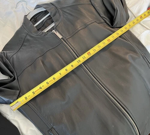 100% original Argentinian cow leather men jacket, Premium Quality image 6
