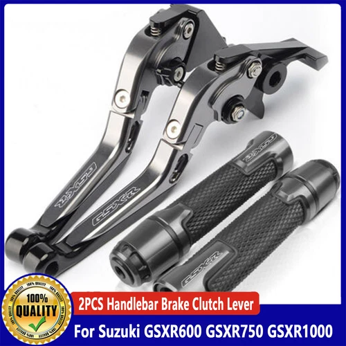 Adjustable Motorcycle Handlebar Brake Clutch Lever For Suzuki GSXR600 GSXR750 - Imagen 12 de 12