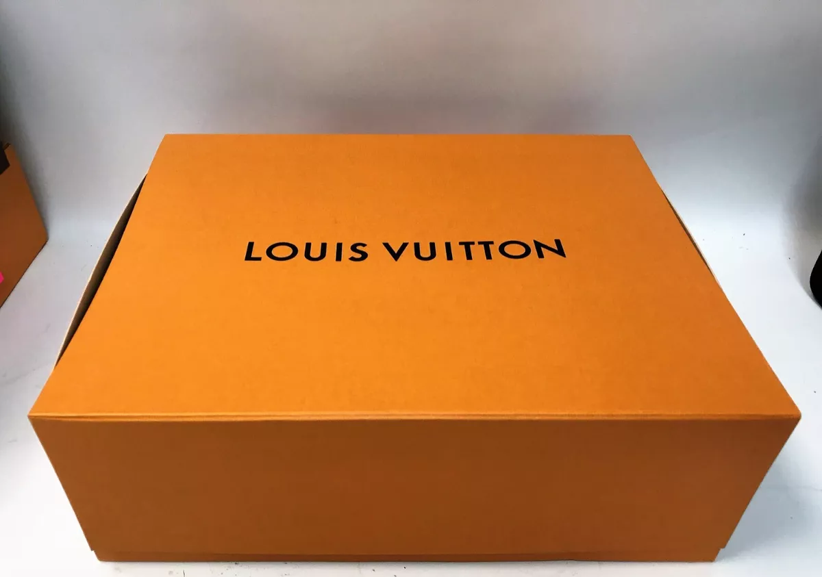 AUTHENTIC LOUIS VUITTON SHOE BOOT HANDBAG MAGNETIC CLOSE BOX 18 X 14.5 X  6.5