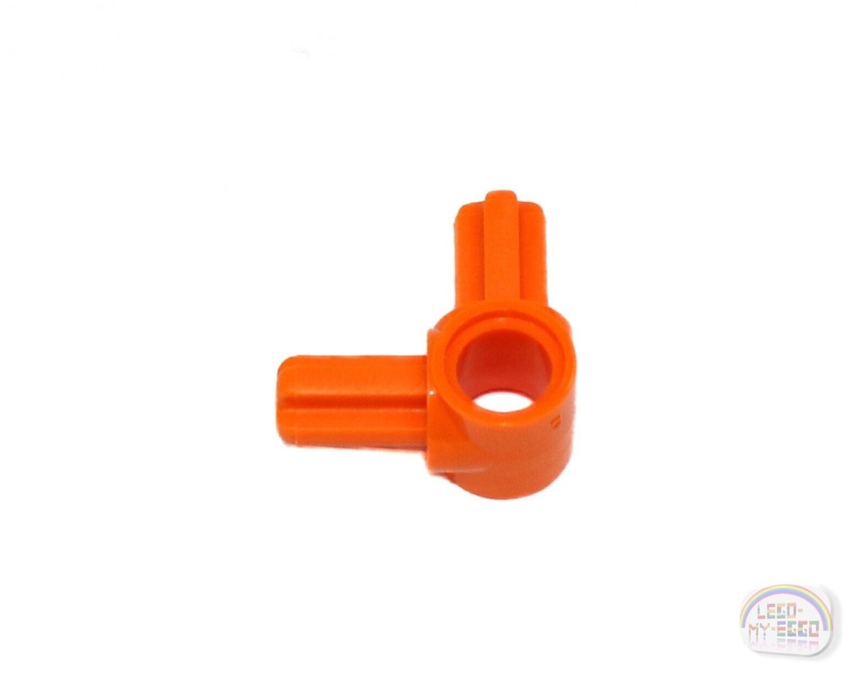 LEGO Technic - 10 x Axle & Pin Connector Hub w/ 2 Axles - Orange