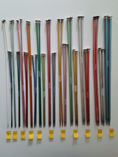21 Complete Sets Single Point Knitting Needles Boye, Bates, other, 14", 10" KN7