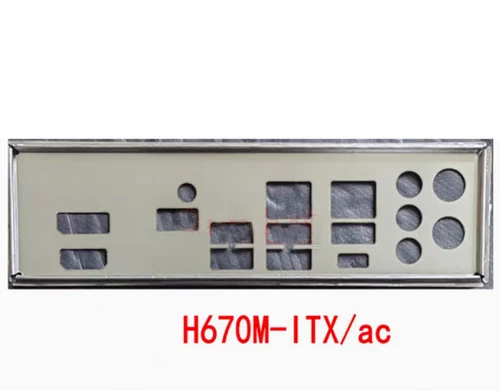 Shield I/O IO Backplate For ASRock H670M-ITX/ac Motherboard