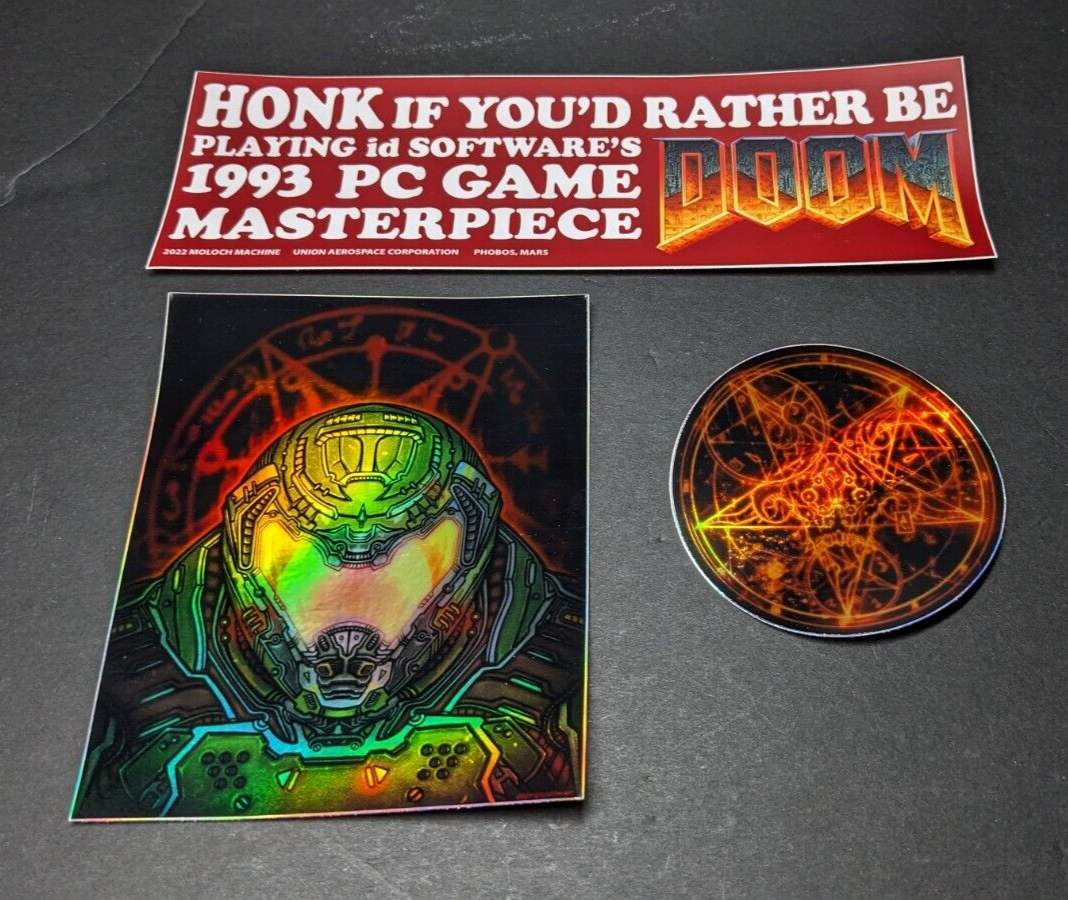 DOOM Eternal Holofoil Bumper Sticker Pack | eBay