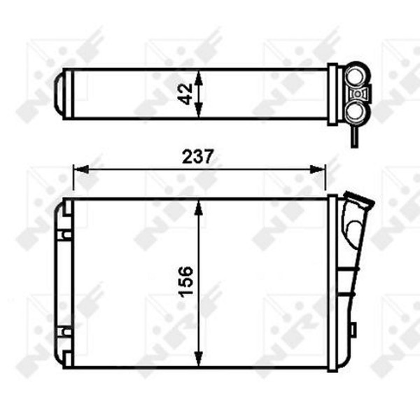 NRF 54238 WäRmetauscher Heizung HeizungsküHler Innenraumheizung Fahrzeugheizung-image