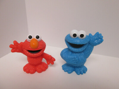 Playskool Sesame Street Figures Elmo Cookie Monster