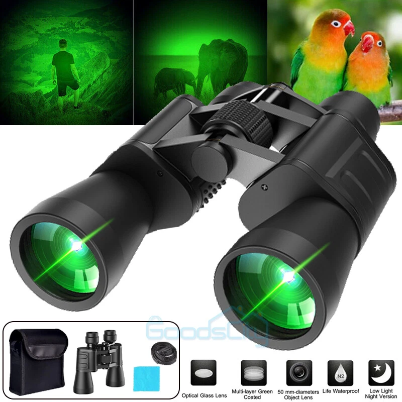 Potentes binoculares 180x100 60x60 HD zoom militar óptica día/noche caza Foto 2 de 4