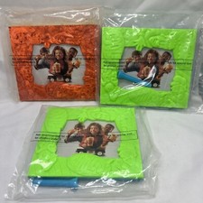 Wendy  s Kids Meal Make Room Vintage Toy Picture Frames Lot Of 3 Green Orange