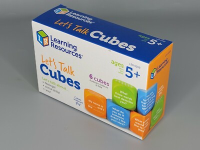 Let s Talk Cubes - Learning Resources - 6 Cubes Ages 5+ SEL & Autism Therapy NEW