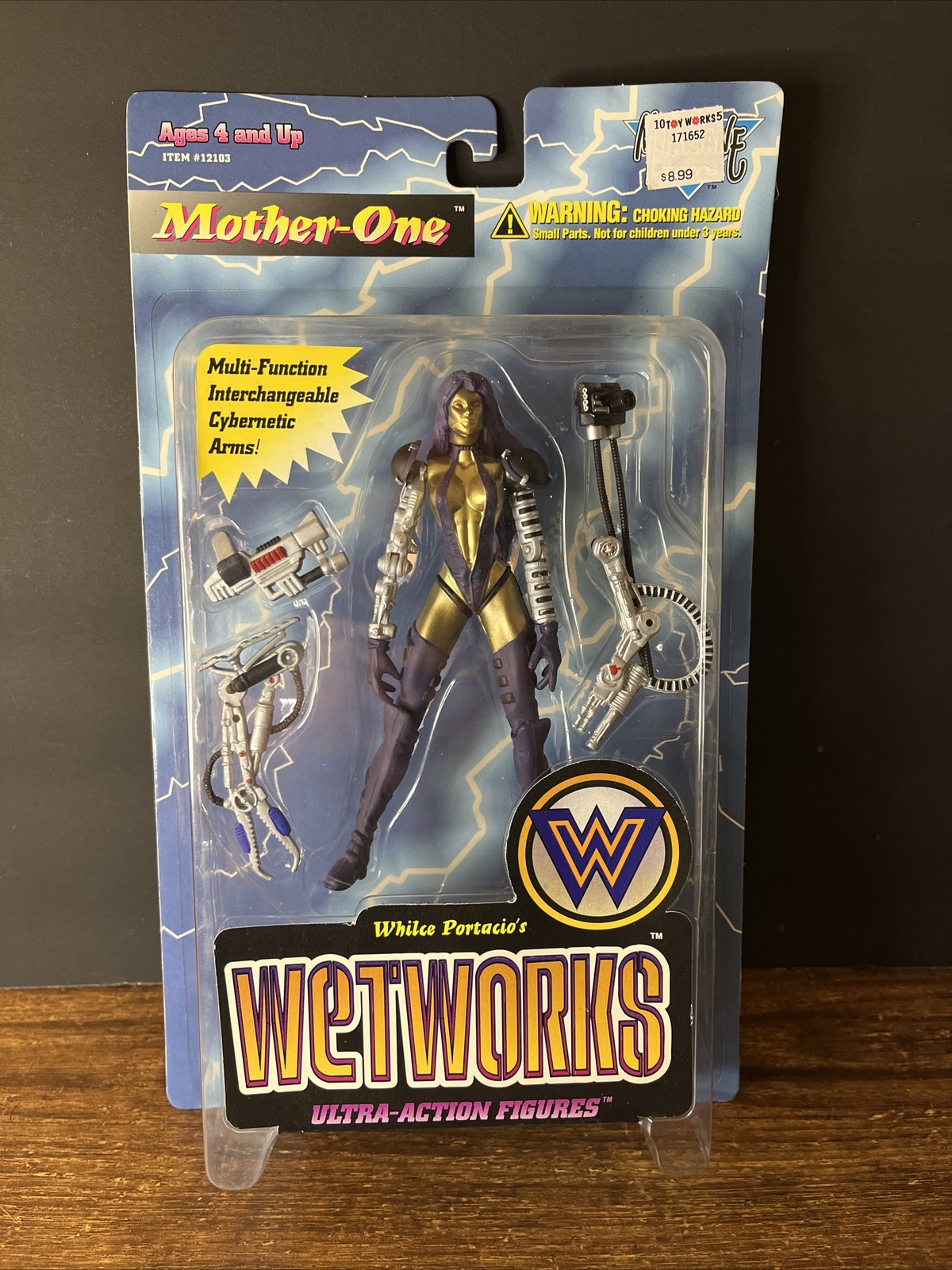 MOTHER-ONE McFarlane Toys WETWORKS 1995 Ultra-Action Figure Whilce Portacio ~NEW