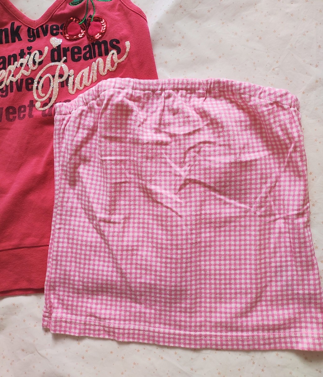 Mezzo Piano Size S/140 Tops and Tube Top Red Cotton Cherry Mezzo Piano Size S/140 Tops and Tube Top Red Cotton Cherry