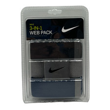 Nike Golf Men's 3 in 1 Web Pack Belts One Size Fits Most