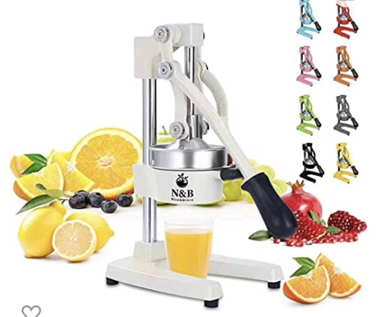 NICE & BRAVO MANUAL CITRUS LEMON ORANGE JUICER COMMERCIAL GRADE PREMIUM NEW