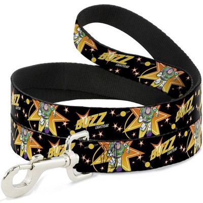 Dog Leash Toy Story BUZZ LIGHTYEAR Running Pose/Stars Black/Orange/Y (US IMPORT)