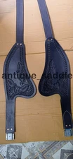 Western Horse Saddle Replacement Leather Fenders Pair Set for Adult Horse