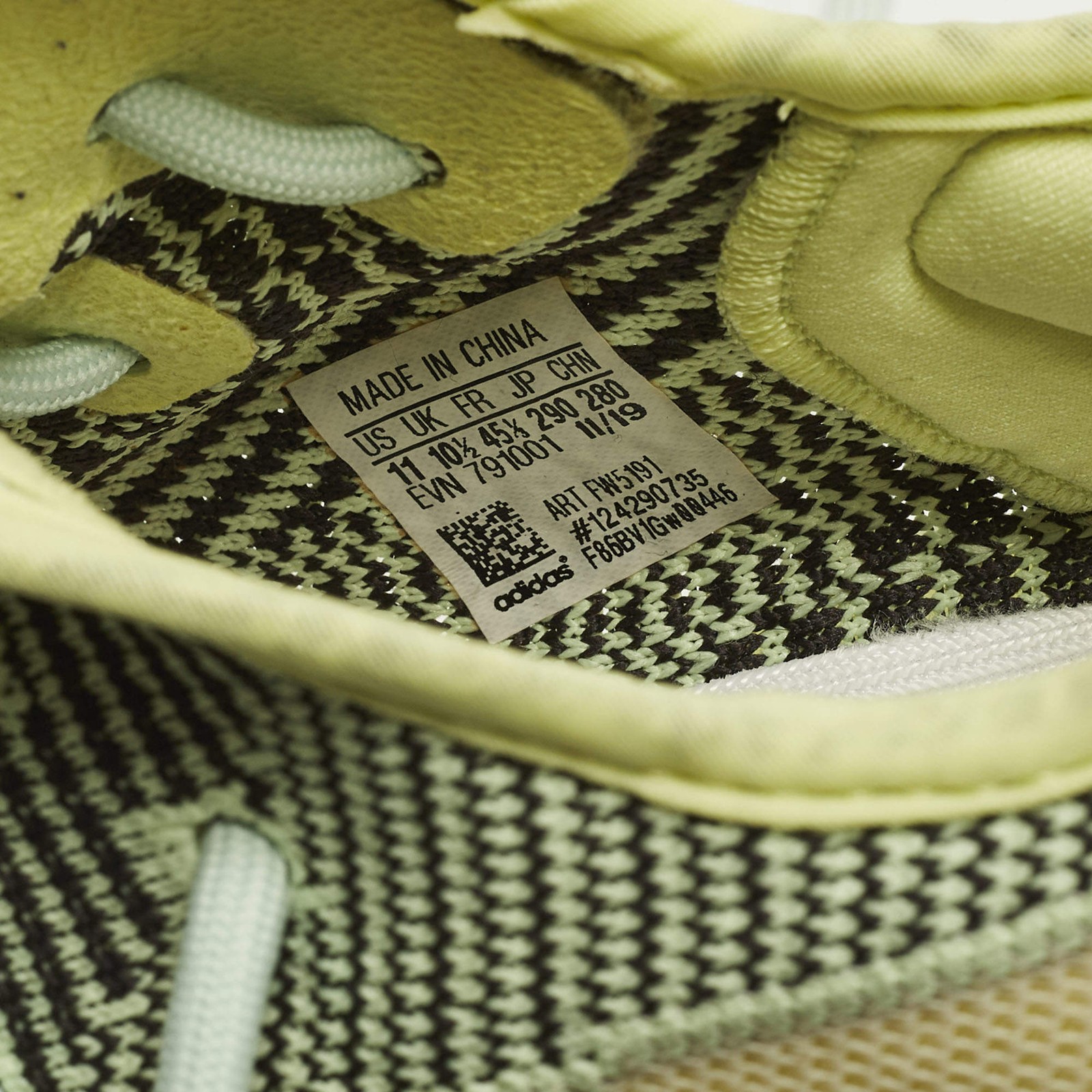 Yeezy x Adidas Boost 350 V2 Yeezreel Size 45 13 Neon Green Knit Fabric Low Top image 8