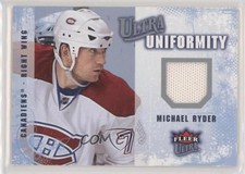 2008-09 Fleer Ultra Uniformity Michael Ryder #UA-RY 0ru6