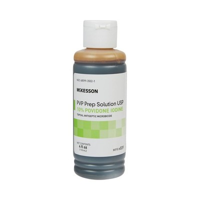 Betadine 10% Povidone Iodine PVP Skin Prep Solution 4 oz. Flip-Top Bottle 1 Ct