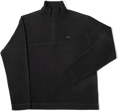 NWT Rains Addis Fleece Half Zip Unisex Jacket Black Size L