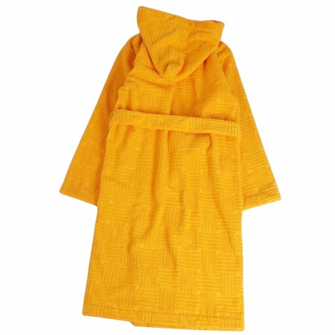Cappotto Bottega Veneta abito lungo accappatoio cotone uomo M arancione usato0