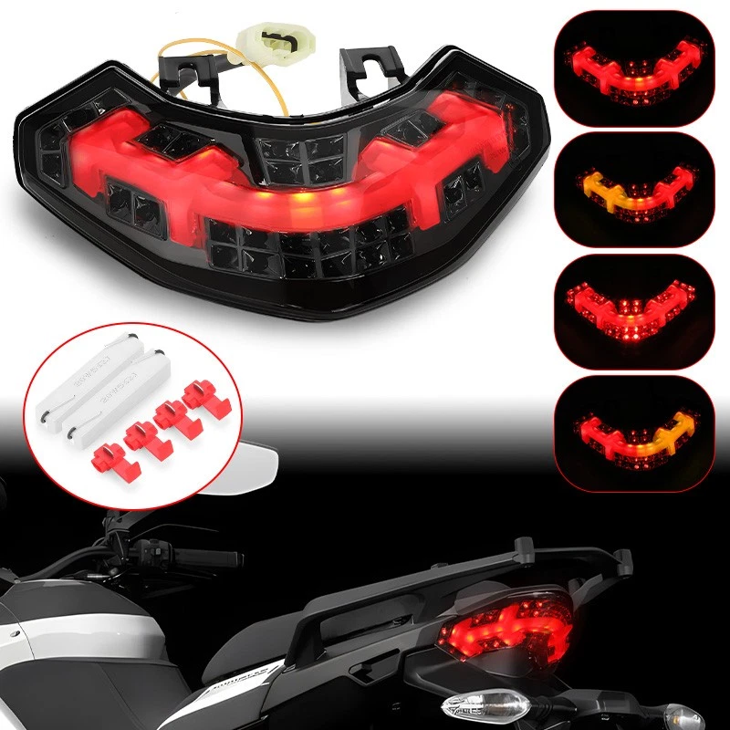 Luz traseira de LED integrada freio de seta para 2010-14 DUCATI Multistrada 1200 - Imagem 2 de 4