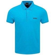 Hugo Boss Men's Paule Cotton Slim Fit Polo Shirt, Turquoise