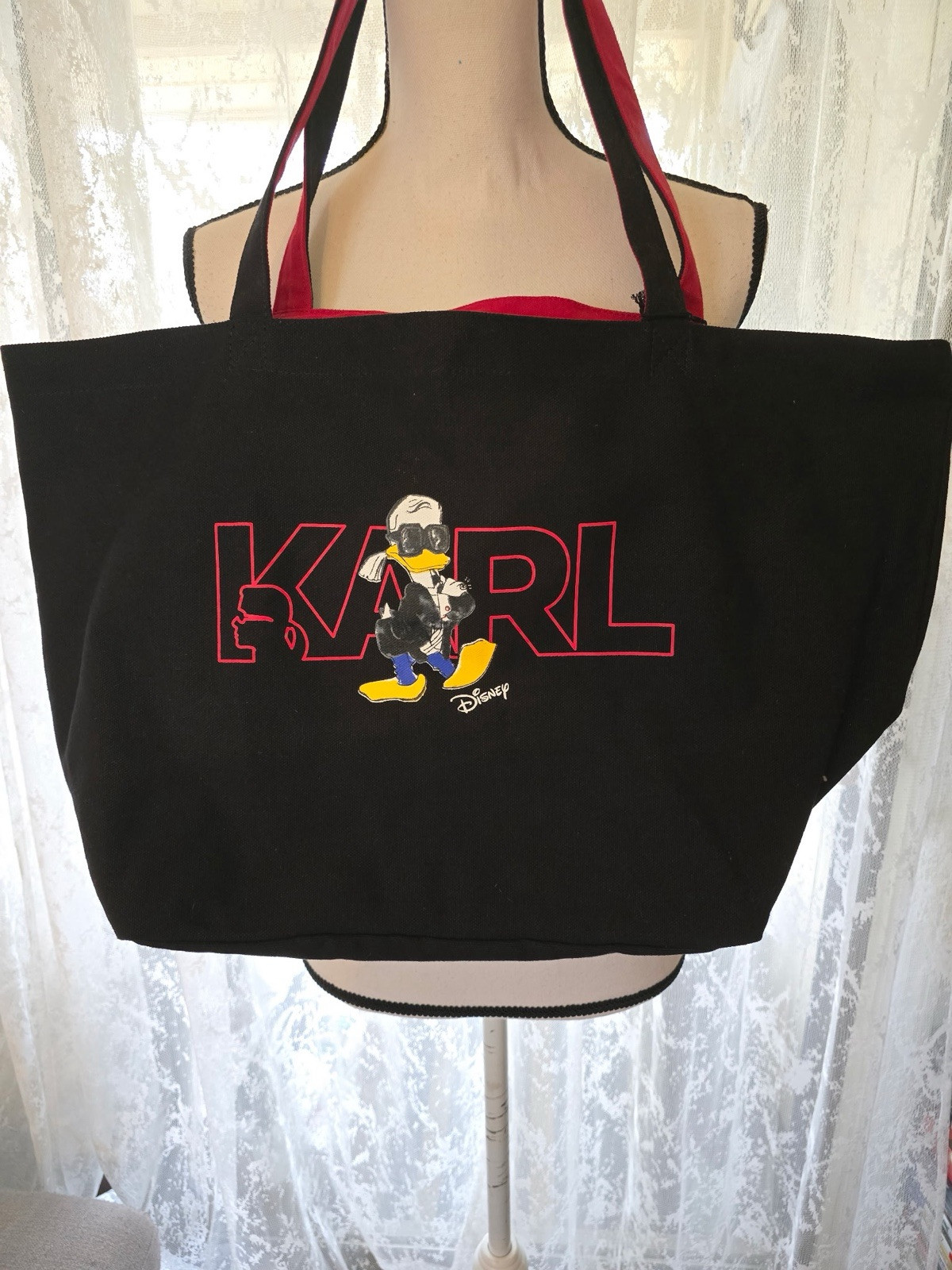 Karl Lagerfeld Disney Donald Duck Designer Tote Bag  