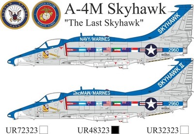 UpRise Decals UR48323 - DECAL A-4M Skyhawk ''The Last Skyhawk'' 1/48