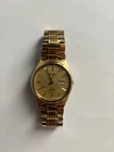 Seiko Men’s Gold Tone Quartz Watch With Day/Date Not Tested Needs Battery