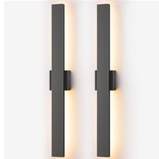 2 Pack Outdoor Porch Wall Lantern Exterior Waterproof Wall Sconce Light Fixtures