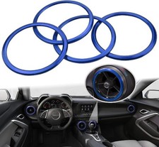 Air Conditioning A/C Outer Vent Rings Trim Decoration Cover Compatible Blue