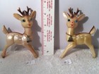 1950s Vintage Christmas Santa Reindeer Japan moveable head Rubber Blue Eyes — photo 2