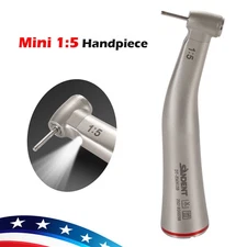 Mini Dental 1:5 Electric Handpiece Attachment Fiber Optic Contra Angle