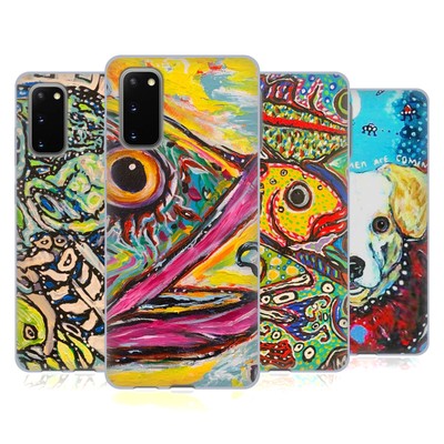 OFFICIAL MAD DOG ART GALLERY ASSORTED DESIGNS SOFT GEL CASE FOR SAMSUNG PHONES 1