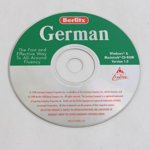 Berlitz CD-ROM German The Fast & Effective Way to All-Around Fluency 1998 - Picture 4 of 4